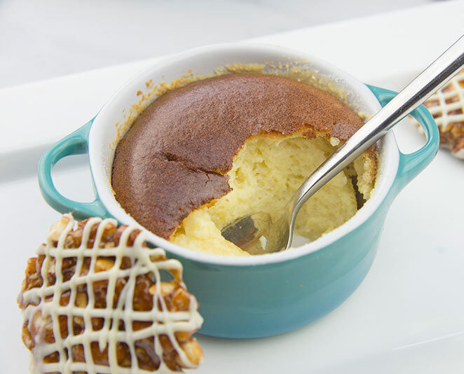 White Chocolate Souffle recipe using Food Thoughts White 35% Cacao Chocolate Discs